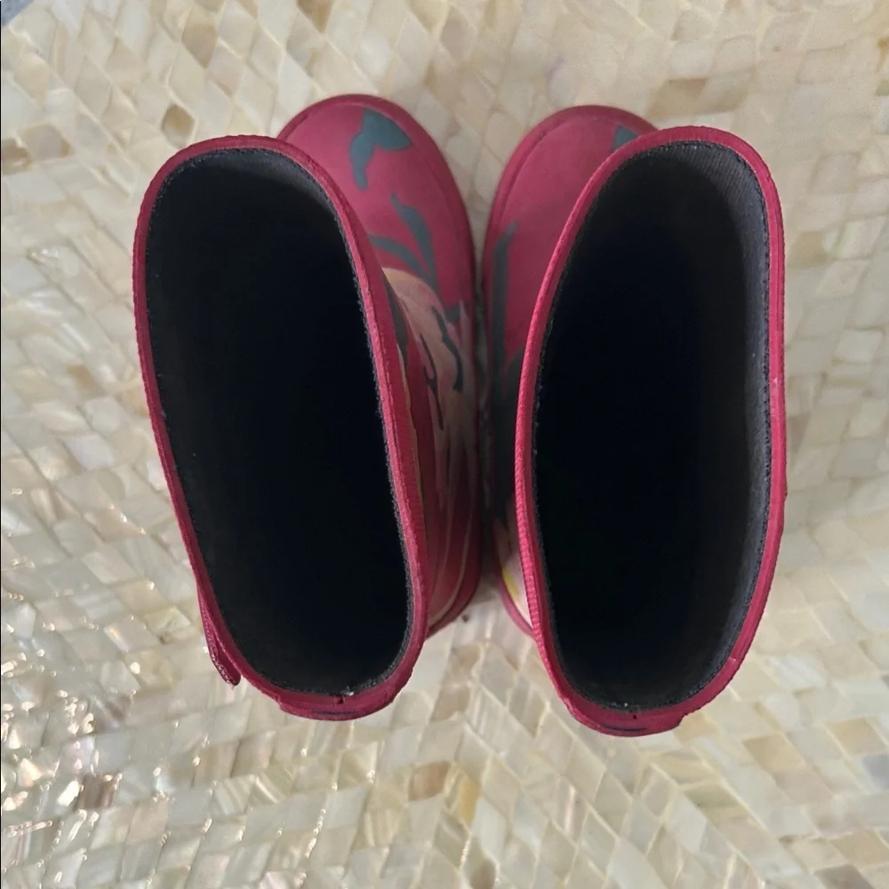 Joules Floral Pink Kids Rain Boots